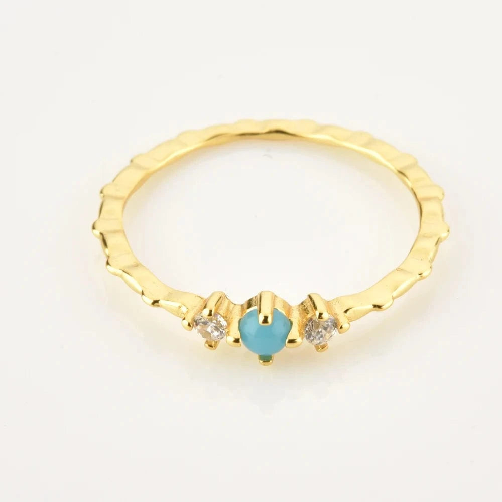 FUAMAY Western Turquoise Jewelry Sets Natural Blue Turquoise Stone Cross Statement Necklace Earrings Rings