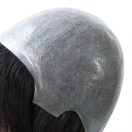 Full cap / #NC / 6inches BIO FW 6" Knotted Full Polyskin PU Human Hair Wig for Women Natural Straight