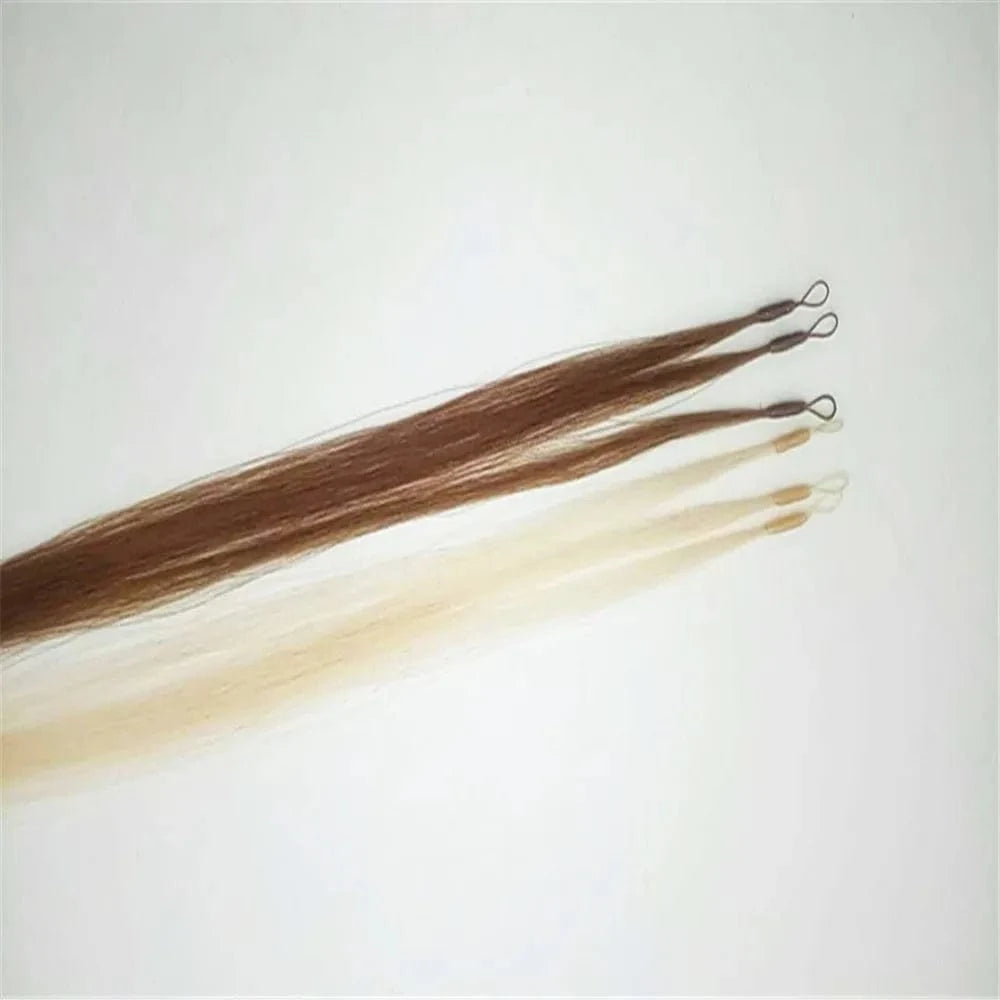 Full cuticle aligned remy hair 28inch,613# blonde 0.8gr/beam 6D Human Hair extension