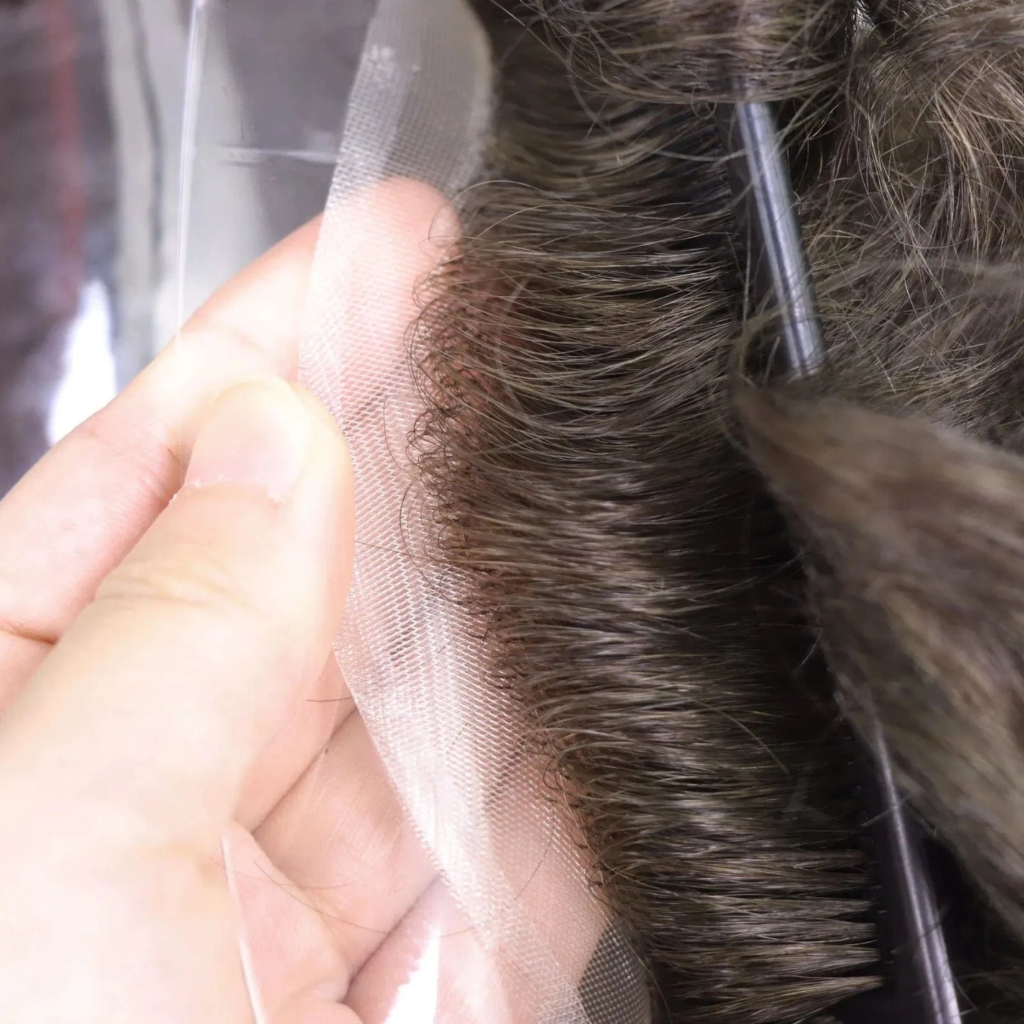 Full Mono Cap Toupee For Man Human Hair European Hair Replacement Systems Male Hair Capillary Prosthesis