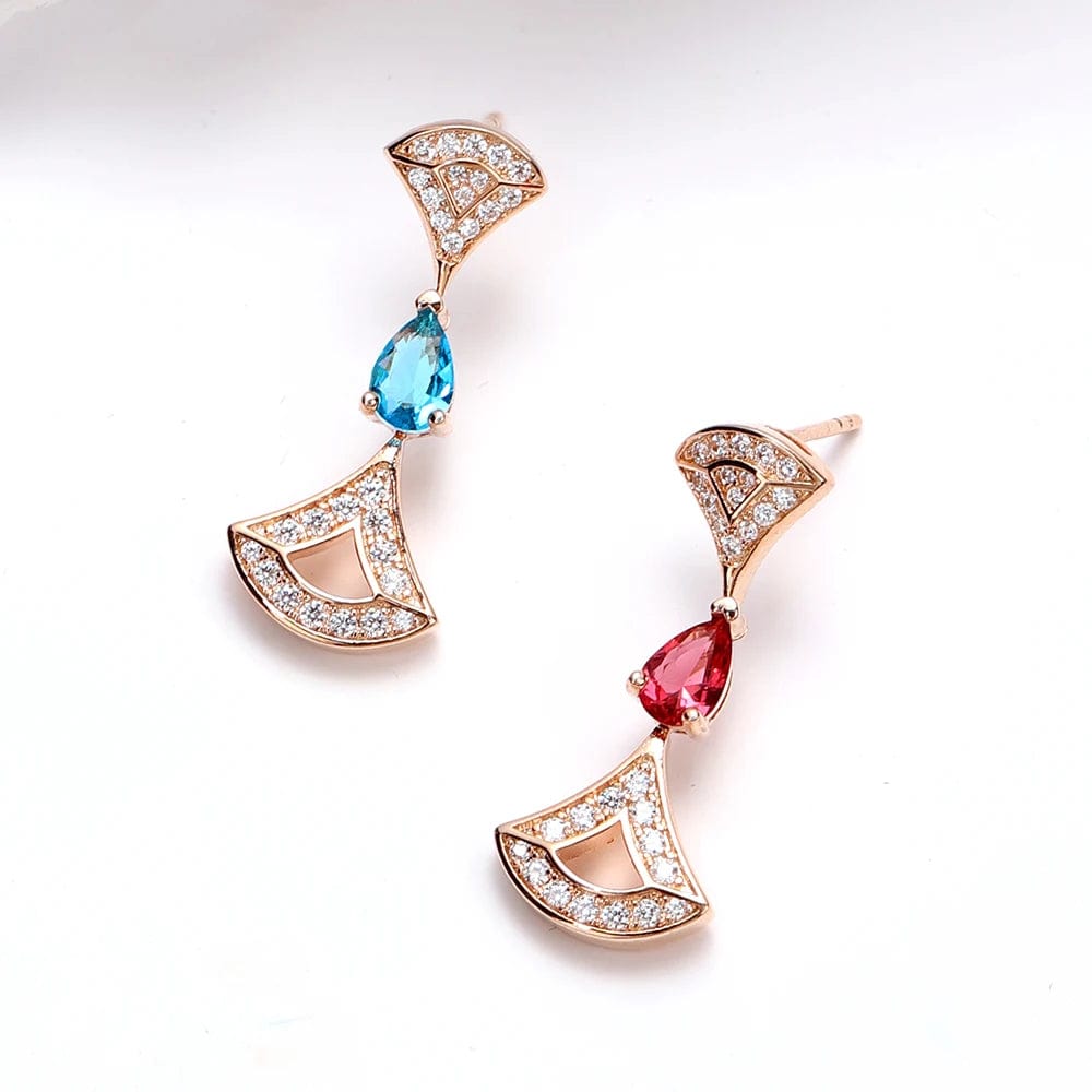 Geometry / Rose Gold Fresh And Lovely Women's Jewelry In Summer Simple Earrings Ladies Accessories Wholesale In Turkey New 2023 Accessories