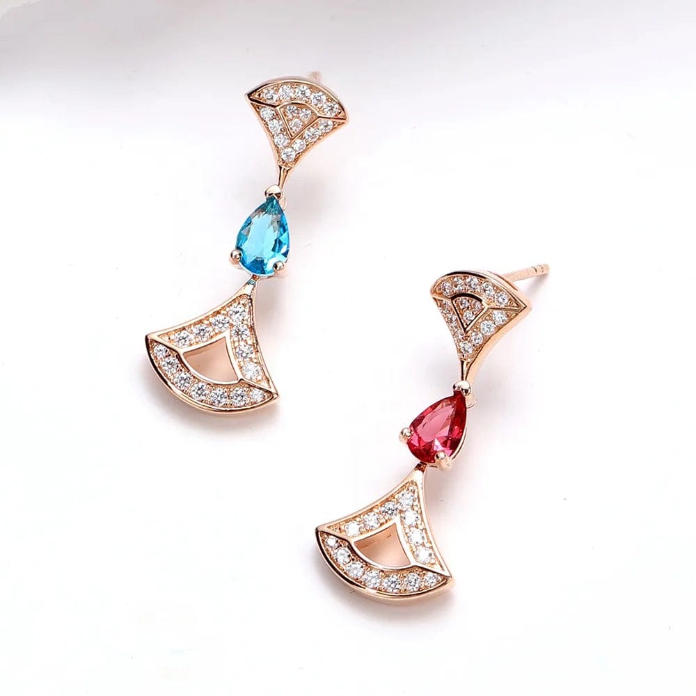 Geometry / Rose Gold Fresh And Lovely Women's Jewelry In Summer Simple Earrings Ladies Accessories Wholesale In Turkey New 2023 Accessories