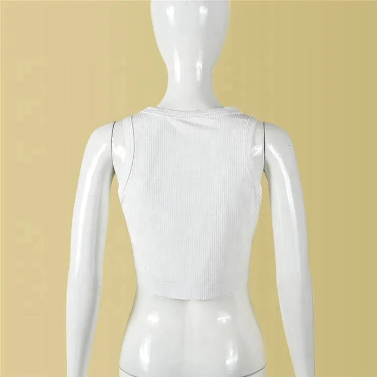 Glitter Heart Patchwork Tops Tees Vintage Tanks Camis Harajuku Slim Sleeveless Streetwear Women Clothes Tee Top 2024