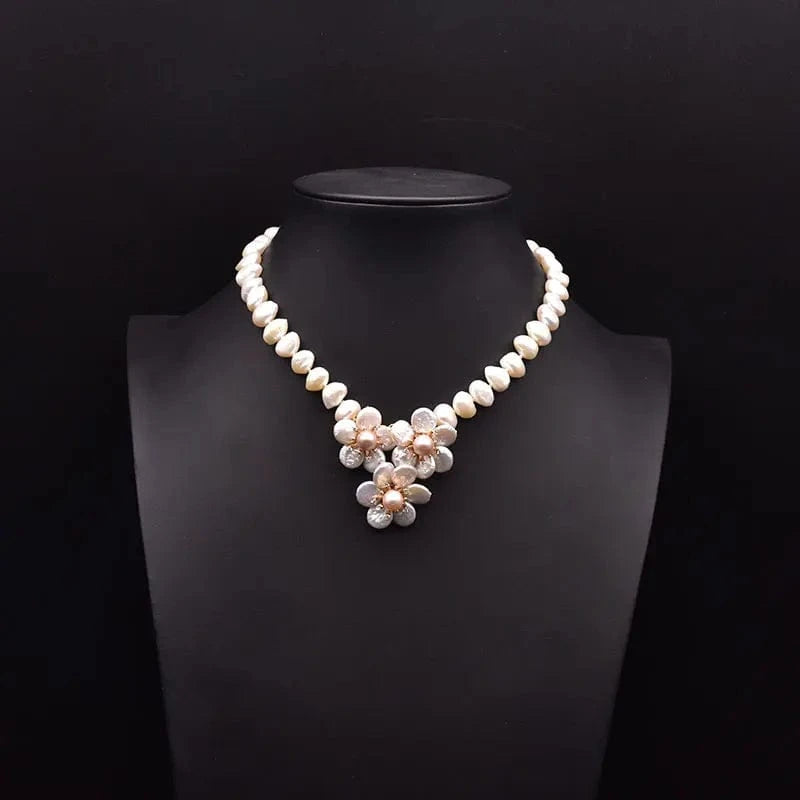 GN0273 Natural Freshwater Pearl Charm Chokers Necklaces For Women Wedding Trendy Gift Designer Luxury Jewelry