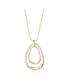 God Oval Long Pendant Necklaces For Women Knot Disk Circle Tassel Pendant Statement Sweater Necklace Set Gold Silver Chain Girl Jewelry