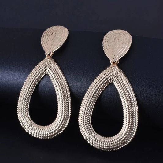 Gold 20155-13 Fashion Statement Earrings Geometric Round Earrings For Women Hanging Dangle Earrings Drop Earing Modern Female Jewelry