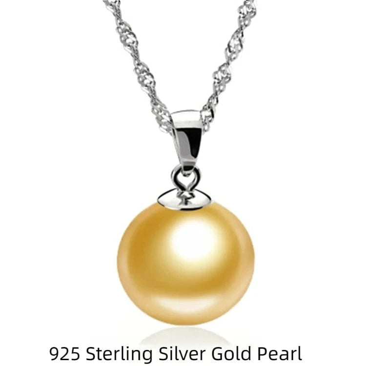 Gold Pendant+necklace / Yellow Wholesale Hot Selling Boutique Fashion Jewelry Nice Freshwater Pearl Jewelry 925 Sterling Silver Necklace for Women