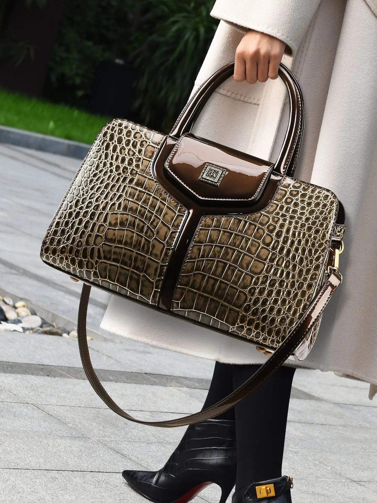 Golden 2ndr Brand Fashion Ladies Pu Leather Handbag Custom Logo Woman Bags Luxury Shoulder Tote Hand Bags