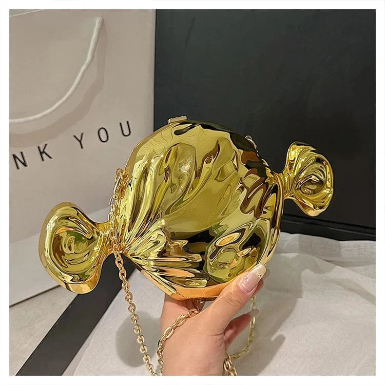 Golden Ready to ship 2024 fashion boutique candy shape cute women's shoulder bags handbags