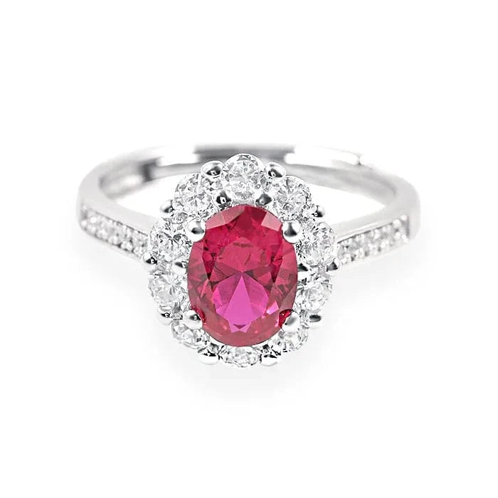 good quality fashion accessories 925 silver jewelry sets delicate lab grown ruby jewelry set supplier gem stone ring