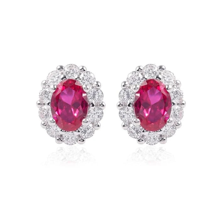 good quality fashion accessories 925 silver jewelry sets delicate lab grown ruby jewelry set supplier gem stone ring