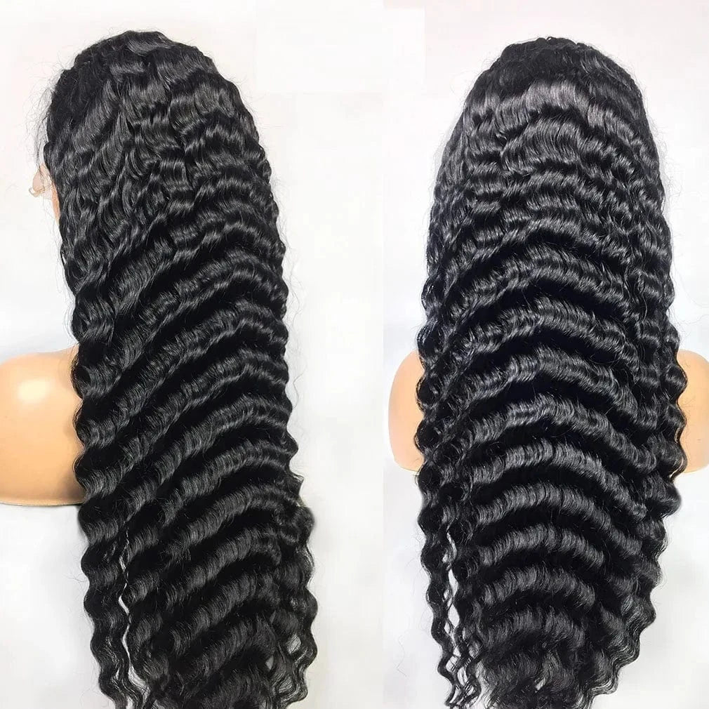 goodluck Wholesale Raw Vietnamese Hair Deep Wave 13x4 Frontal Wigs 5x5 Closure Wigs HD Lace Cuticle Aligned Virgin Hair