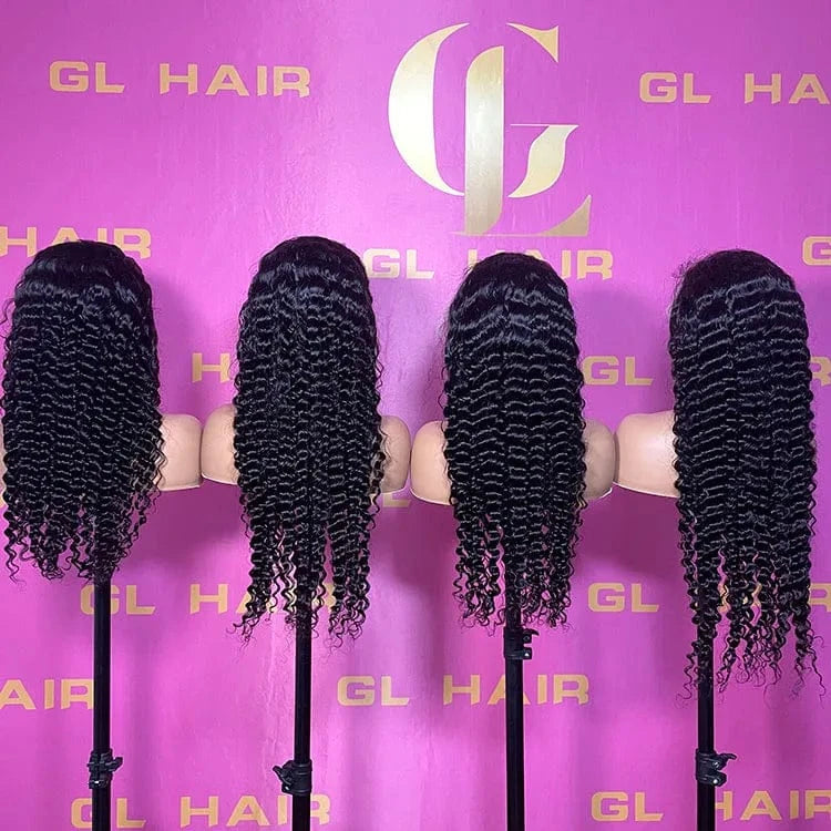 goodluck Wholesale Raw Vietnamese Hair Deep Wave 13x4 Frontal Wigs 5x5 Closure Wigs HD Lace Cuticle Aligned Virgin Hair