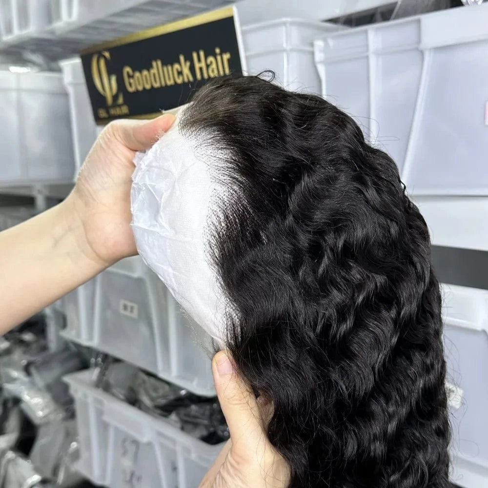 goodluck Wholesale Raw Vietnamese Hair Deep Wave 13x4 Frontal Wigs 5x5 Closure Wigs HD Lace Cuticle Aligned Virgin Hair