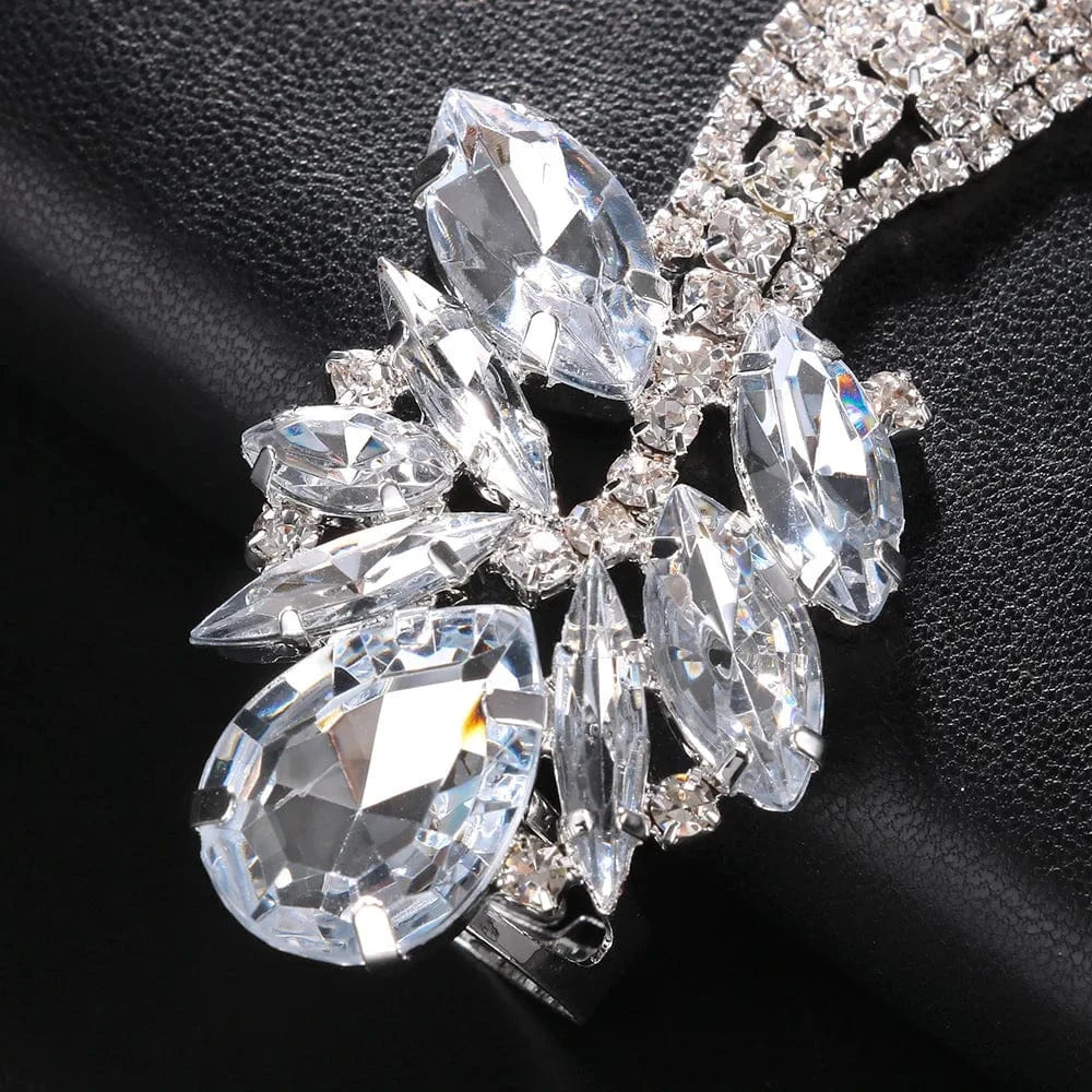 Gothic Exaggerated Snake Bracelet Luxury Rhinestone Bracelet for Women Wholesale Fashion Party Jewelry
