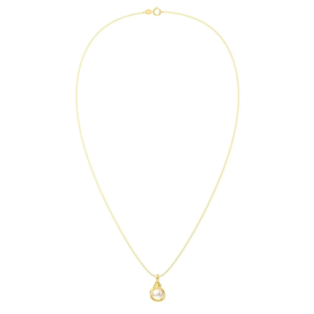 GPN46 wholesale 925 silver pearl necklace women real 925 sterling silver gold plated freshwater pearl gold chain necklace jewelry