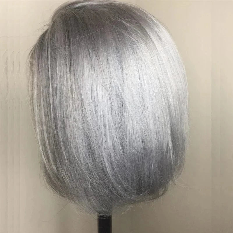 gray Color Bob Lace Front Wigs Human Hair Wholesale 613 Blonde Blue Red Grey Green Ombre Short Bob Wigs For Black Women