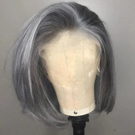 gray Color Bob Lace Front Wigs Human Hair Wholesale 613 Blonde Blue Red Grey Green Ombre Short Bob Wigs For Black Women