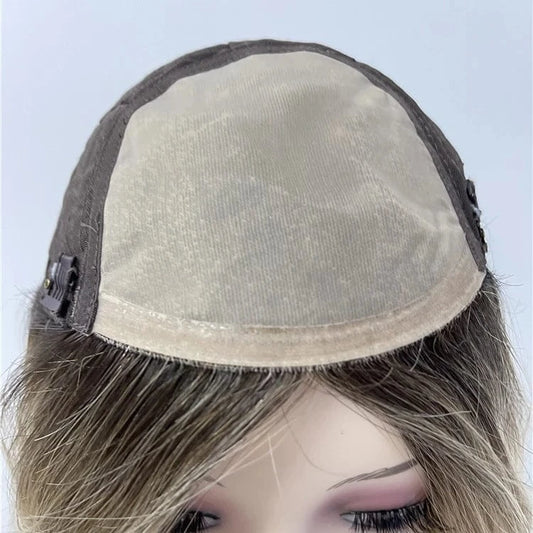 Greathairgroup Women Hair Pieces Remy Human Hair For Women Topper Hand-made Silk Base Topper