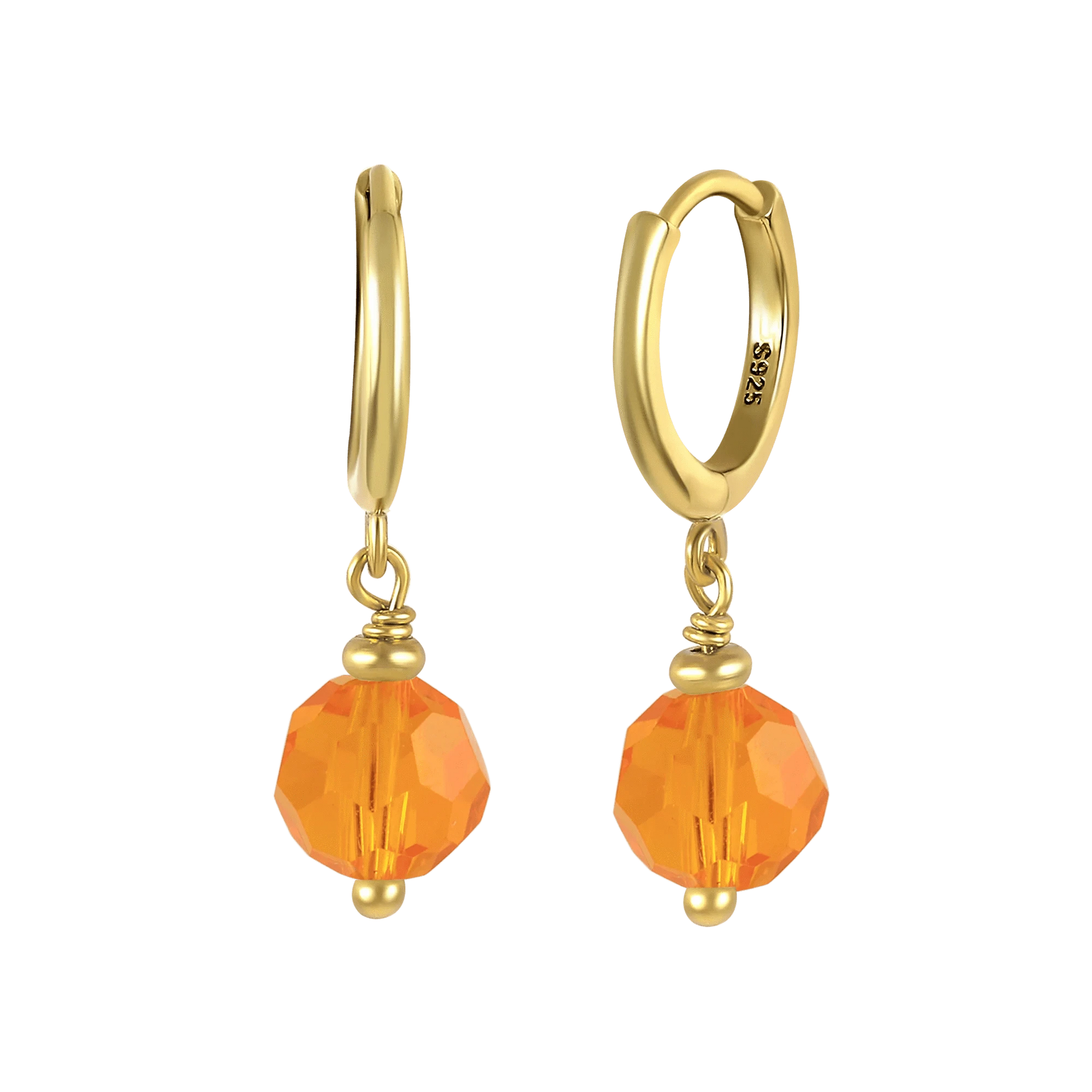 GRECIA 2022 Summer Earrings Stone Pendant Stacked Earrings S925 Sterling Silver Ball Glass Cute Women's Silver 925 Jewelry