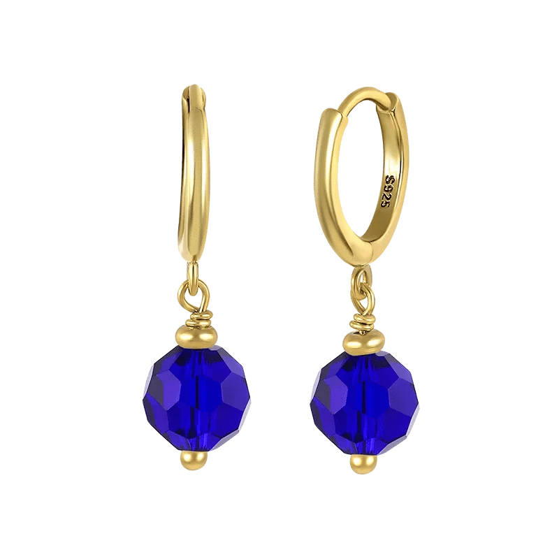 GRECIA 2022 Summer Earrings Stone Pendant Stacked Earrings S925 Sterling Silver Ball Glass Cute Women's Silver 925 Jewelry