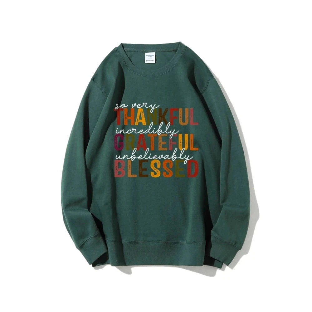 green / S Simple Letter Print Sweatshirt Crew Neck Jumper Unisex Street Casual Wear Long Sleeve Warm Autumn Top New 2024 Fashion