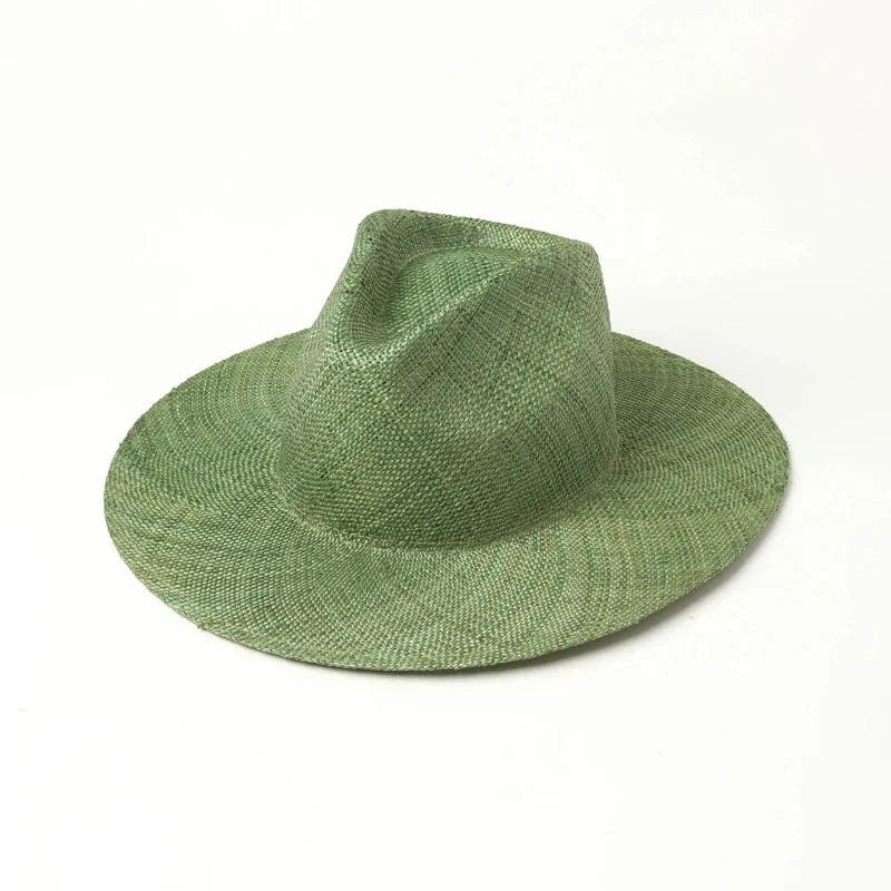 Green Shinehats OEM Custom Logo Wholesale Wide Brim Fedora Panama Summer Hat Sombrero Chapeau Women Cowboy Sun Beach Straw Hats