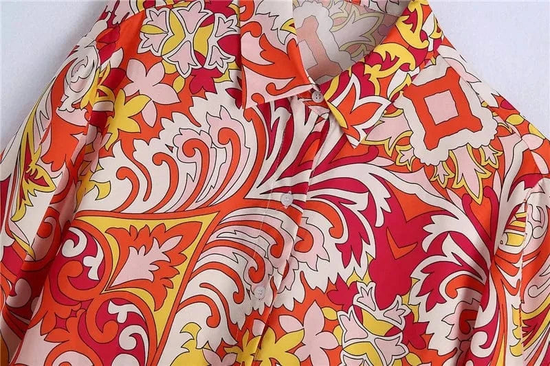 GX6035 Good Quality 2024 Spring Casual Outfit Women Ladies Chic Suit Loungewear Long Sleeve Shirt and Shorts 2 Piece Sets