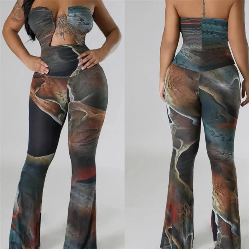 GX6954 Boutique 2024 summer lady street wear one piece party sexy irregular sleeveless ladies tube hollow out jumpsuits women