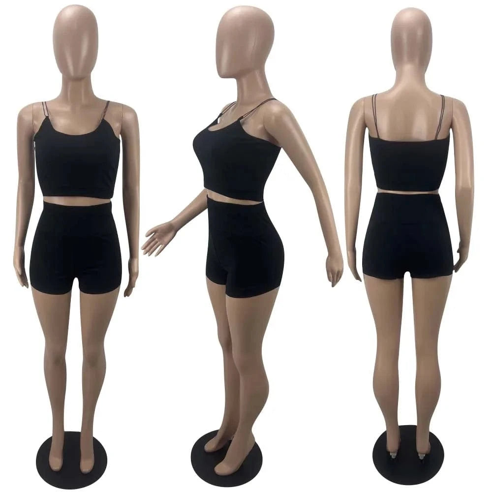 Gym Fitness 2 Piece Sets Shorts for Women Sets Ladies Shorts and Top Set Women Athletic Jogger Suit Biker Shorts Outfits