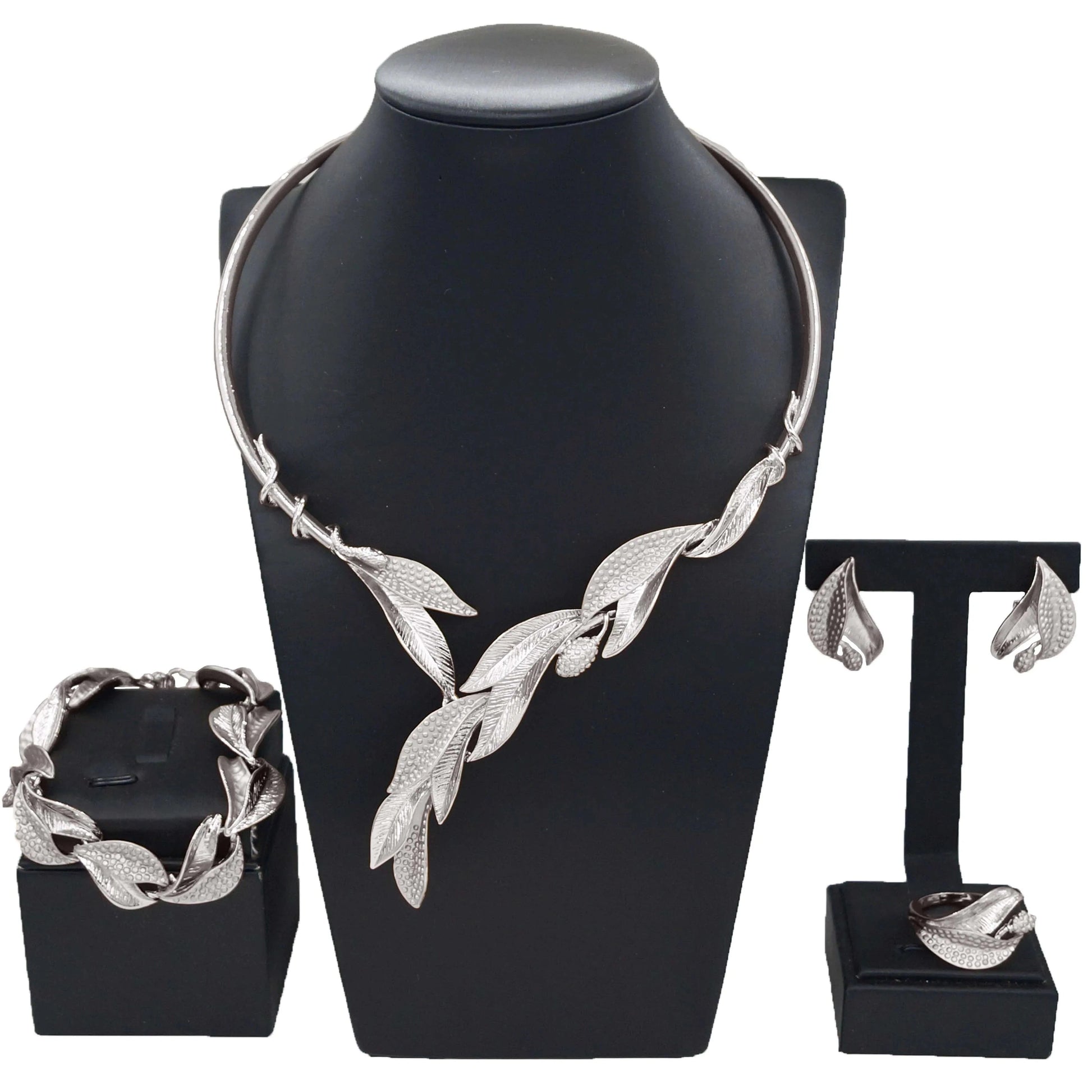 HA23262 Dubai Gold Jewelry Sets Women Fashion Necklace Fine African Jewelry Women Necklace Set Earrings Bangle Rings Jewelry For Women
