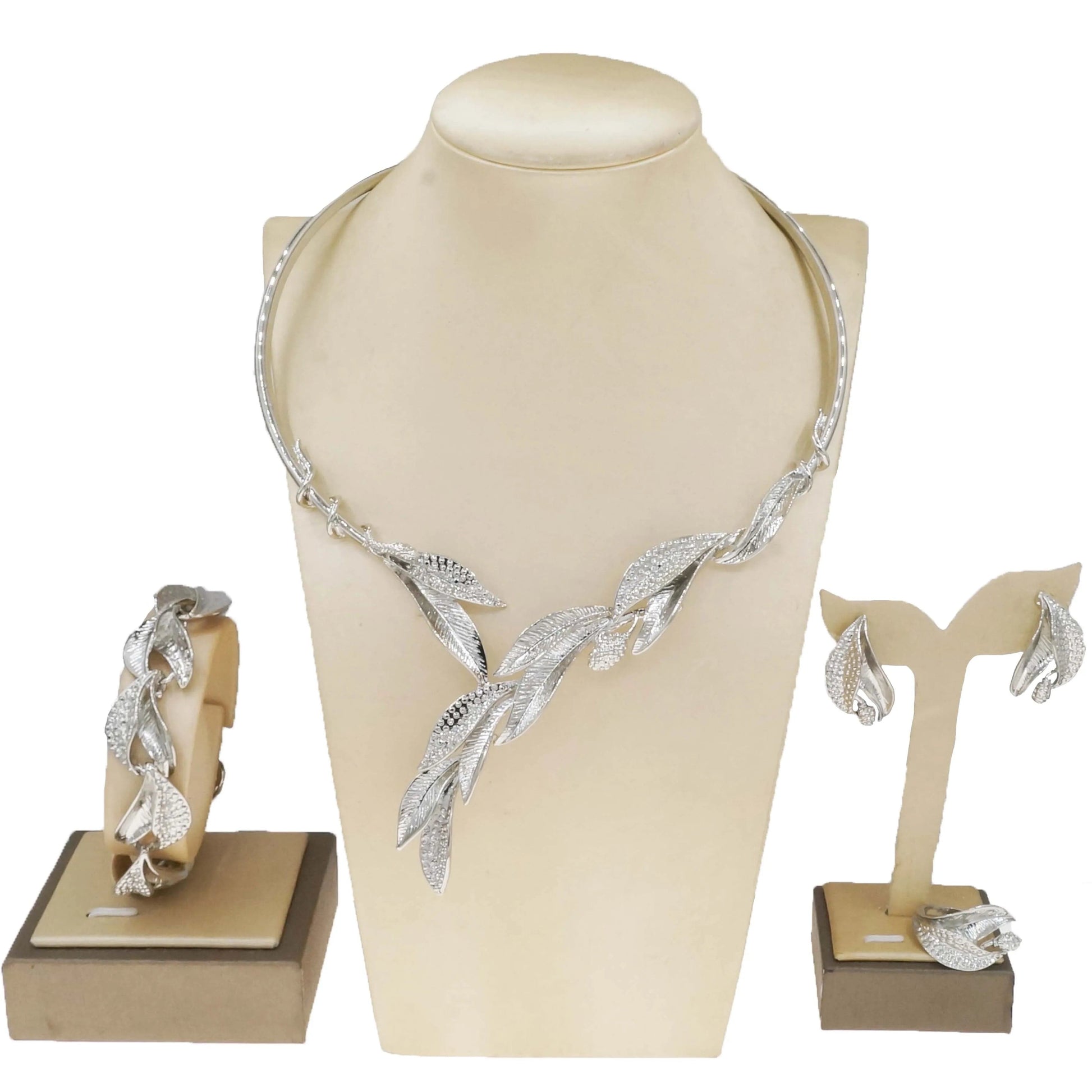 HA23262 Dubai Gold Jewelry Sets Women Fashion Necklace Fine African Jewelry Women Necklace Set Earrings Bangle Rings Jewelry For Women