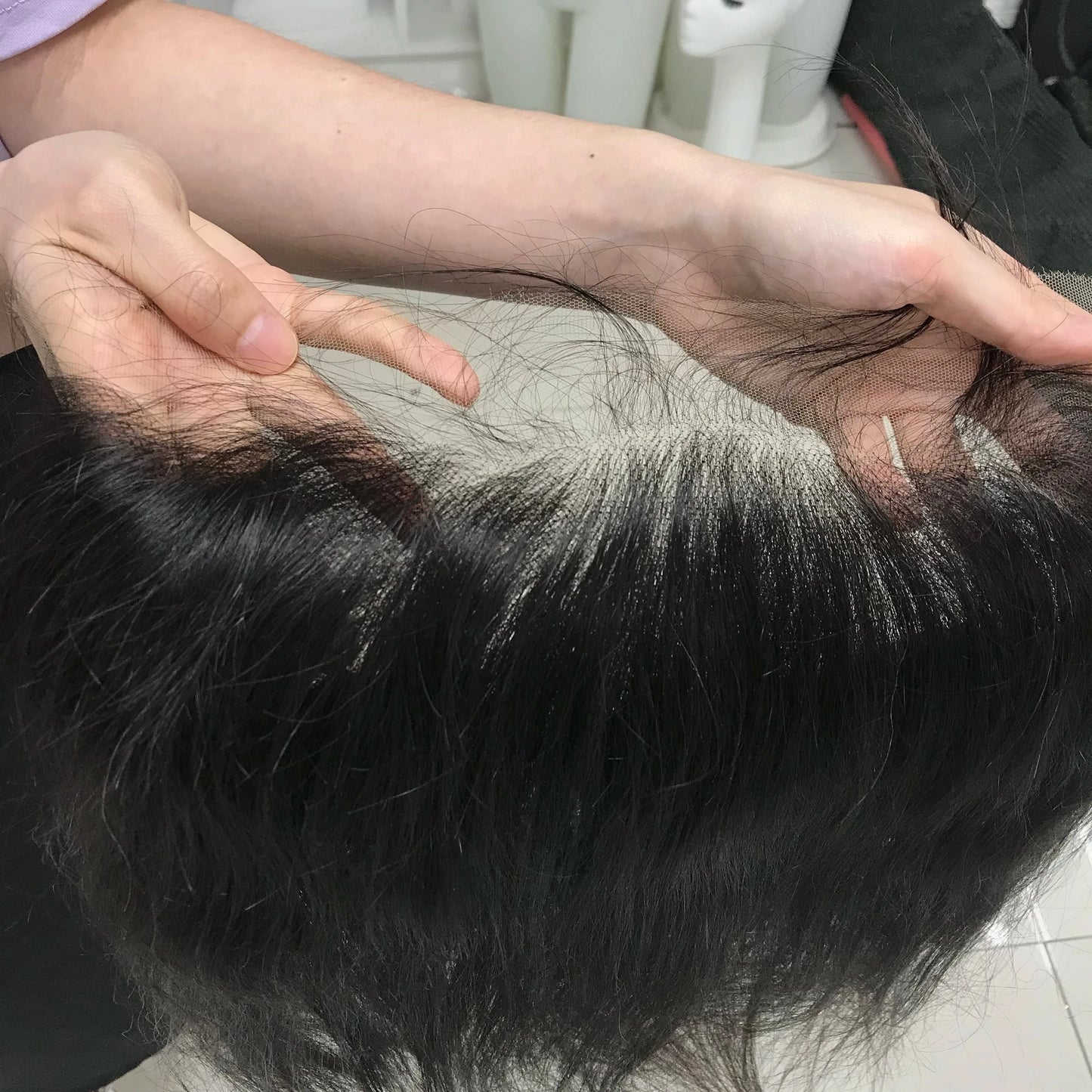 Hd frontal wig / 12 Inches 100% Virgin Unprocessed HD Lace Frontal Wig Ladies Sexy Curly Wave Style Indian Remy Hair Soft Single Weft Raw Natural Looking