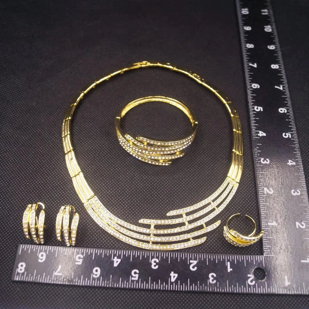 High Quality 18K Gold Plated MOM Jewelry Set / Adjustable / HA0011 Zhuerrui Mother's Day Gift High Quality 18K Gold Plated MOM Jewelry Set Latest Italian Costume Simple Bridal Jewelry Sets HA0011