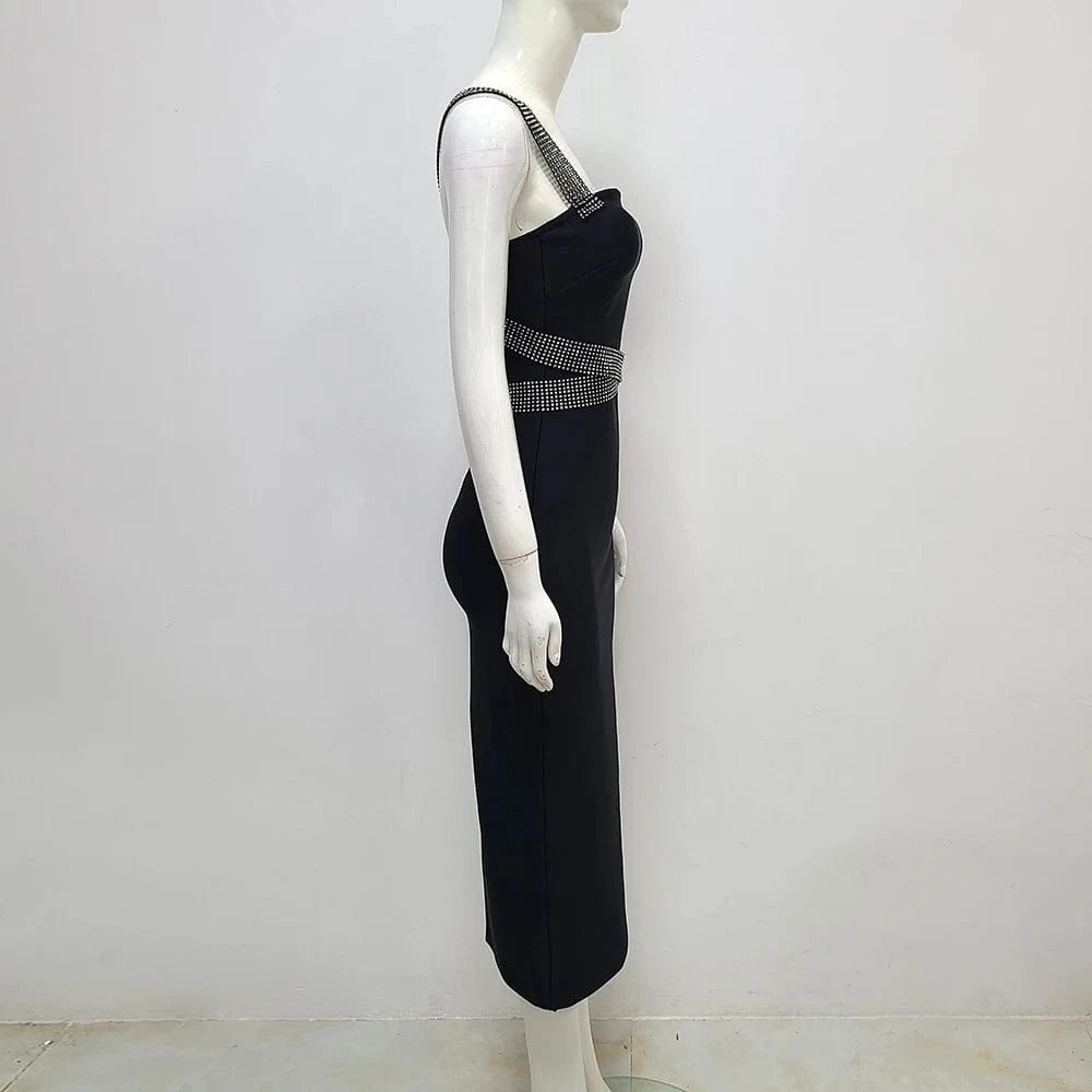 High Quality 2024 New Arrival Sexy Black Dress For Party Birthday Dress