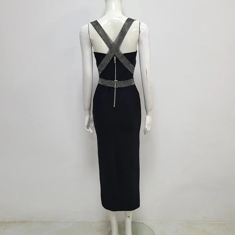High Quality 2024 New Arrival Sexy Black Dress For Party Birthday Dress