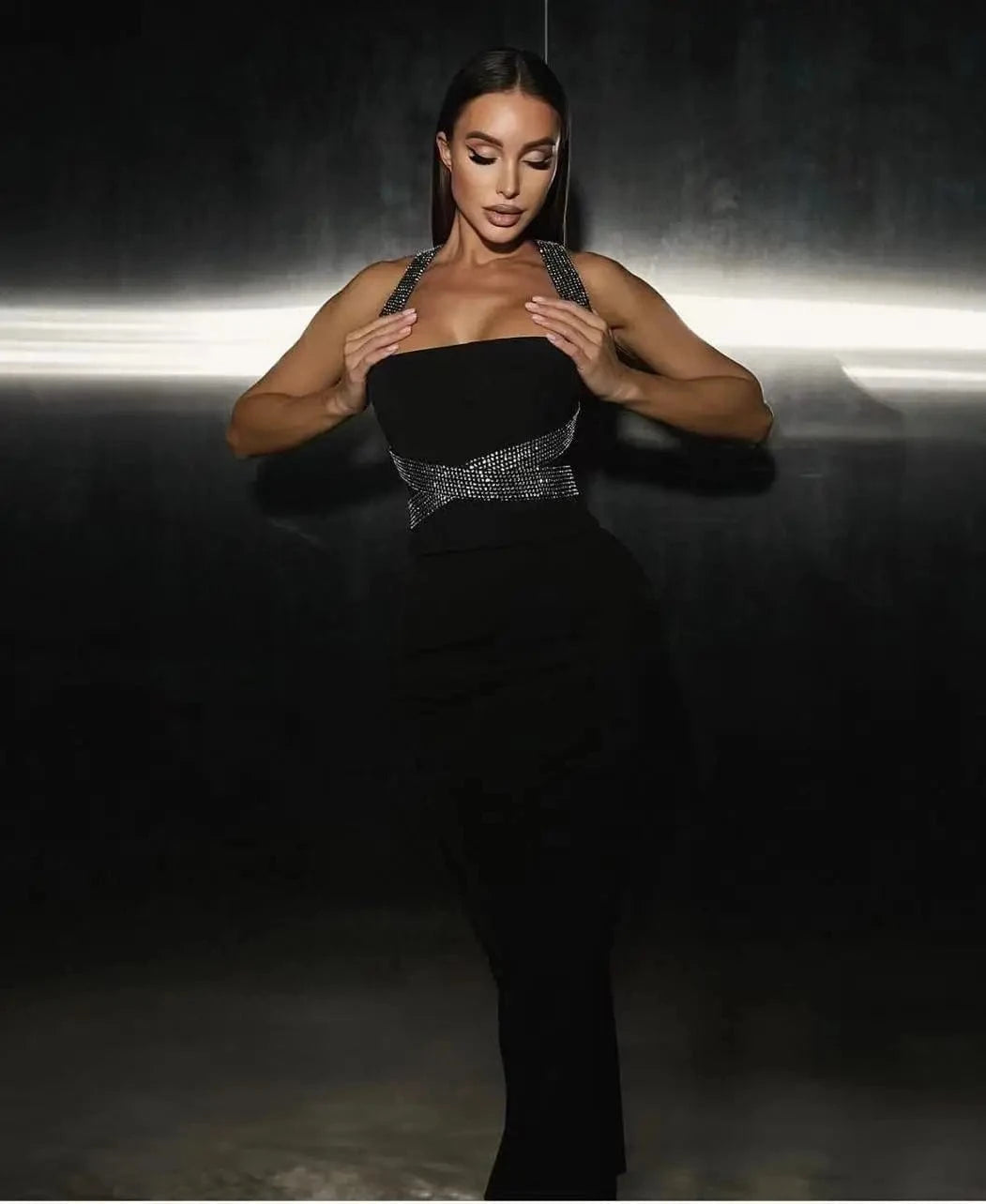 High Quality 2024 New Arrival Sexy Black Dress For Party Birthday Dress
