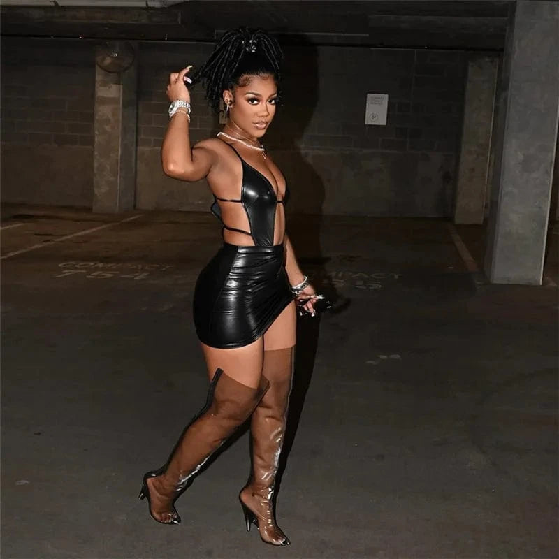 High quality 2024 summer boutique party evening clubwear hollow out dress for women