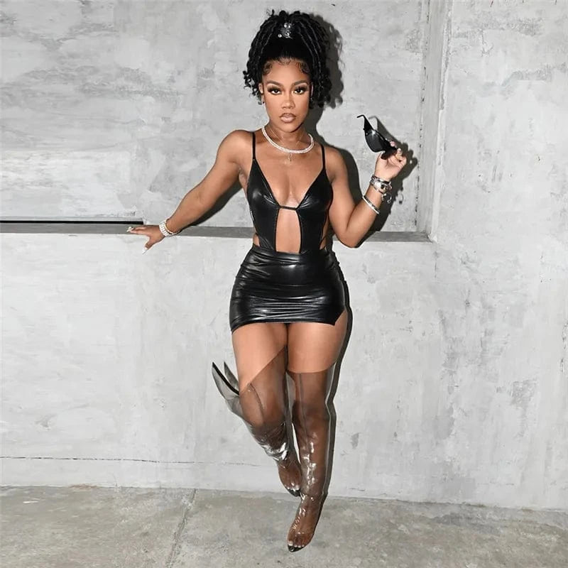 High quality 2024 summer boutique party evening clubwear hollow out dress for women