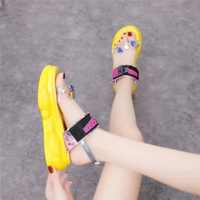 High quality cute sandal female shoes sandal for girl women slides footwear ladies