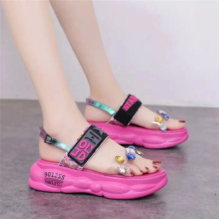 High quality cute sandal female shoes sandal for girl women slides footwear ladies