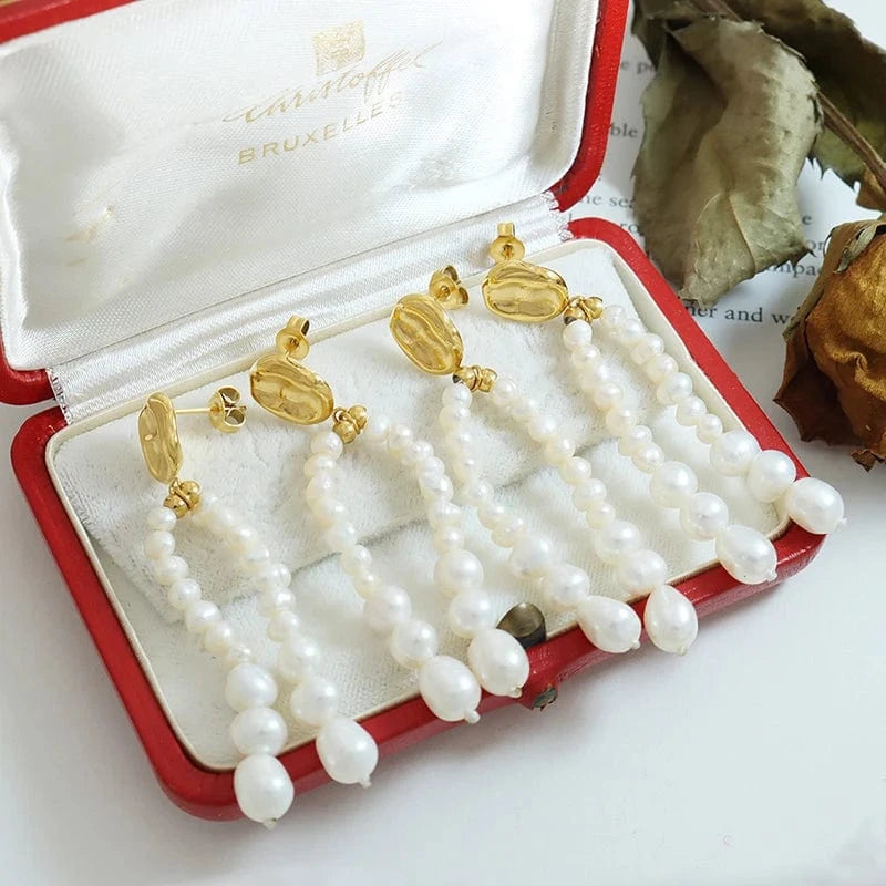 High quality freshwater pearl sweet pendant earrings friendship earrings jewelry