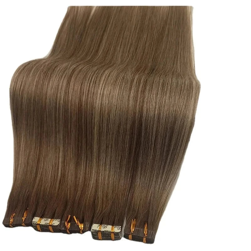 high quality highlight colors regular tape hair factory  strong normal tape in hair seamless tape hair