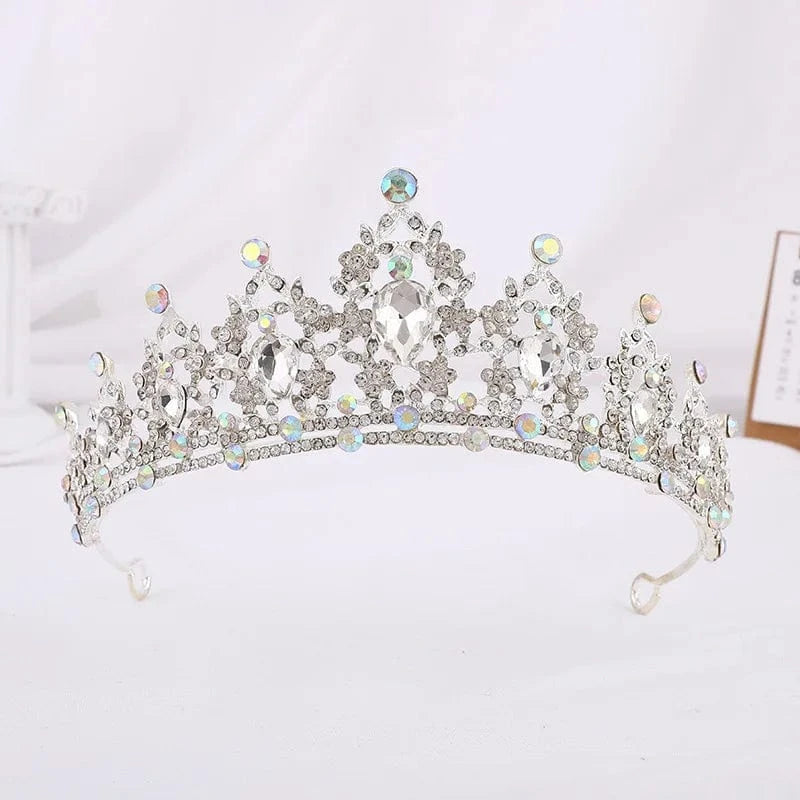 High Quality New Arrivals 25 Colors Beauty Party Pageant Crown Rhinestone Wedding Crystal  Bride Tiaras Crows For Luxury queens