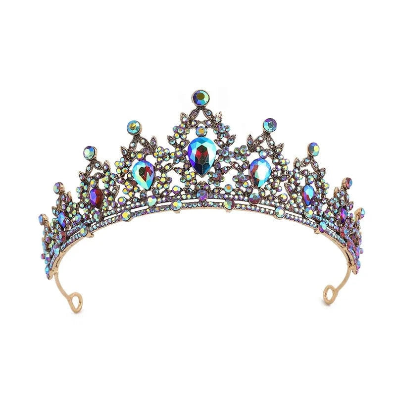 High Quality New Arrivals 25 Colors Beauty Party Pageant Crown Rhinestone Wedding Crystal  Bride Tiaras Crows For Luxury queens