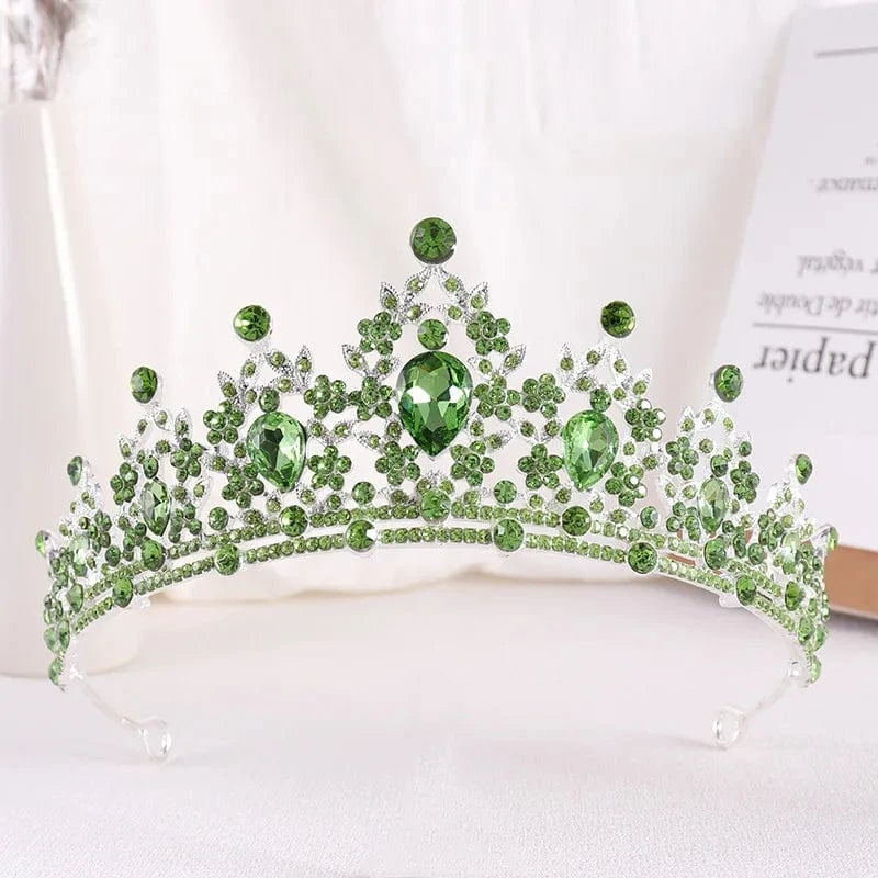 High Quality New Arrivals 25 Colors Beauty Party Pageant Crown Rhinestone Wedding Crystal  Bride Tiaras Crows For Luxury queens