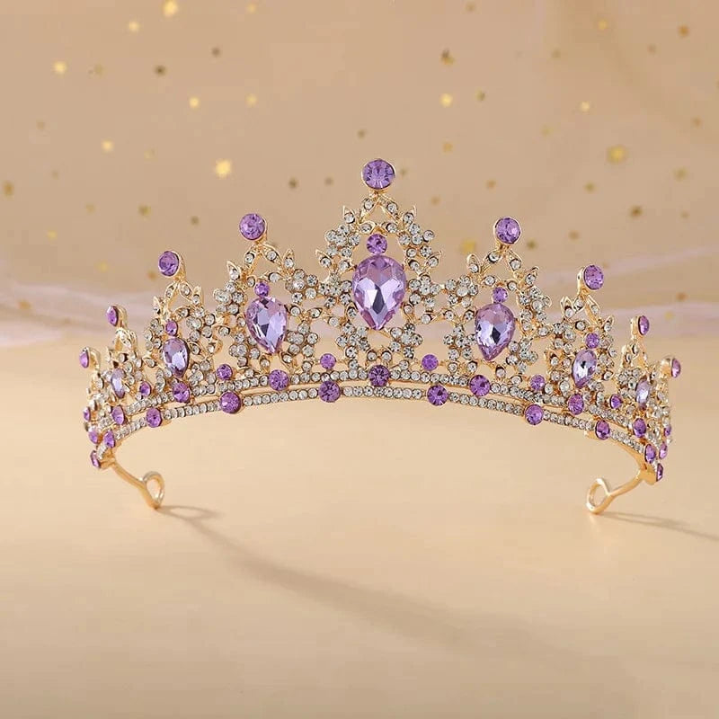 High Quality New Arrivals 25 Colors Beauty Party Pageant Crown Rhinestone Wedding Crystal  Bride Tiaras Crows For Luxury queens