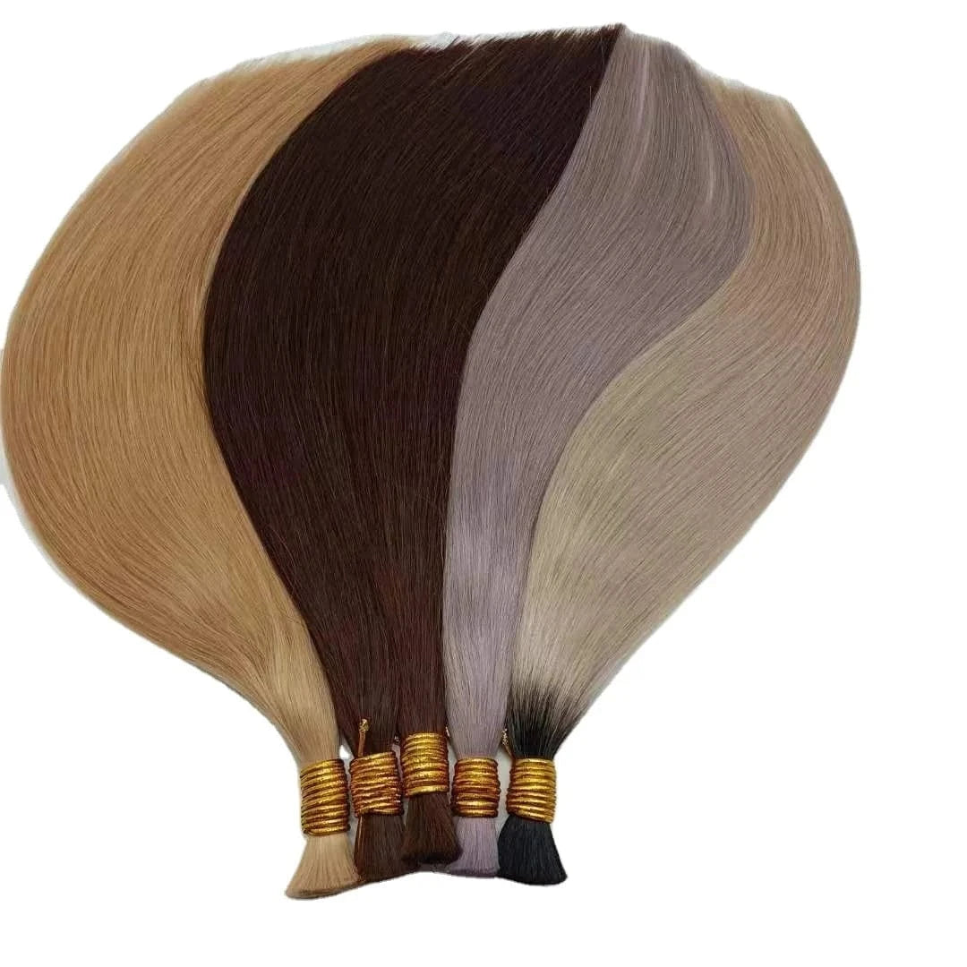 High Quality Ombre Virgin Human Hair Blond Unprocessed Russian quality Hair Bulk