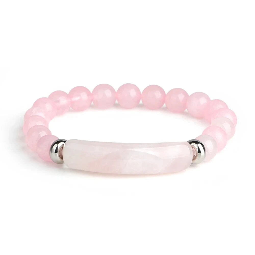 High Quality Pink Crystal Bead Bracelet Women Natural Tiger Eye Stone Bangles Girls Wholesale Charms Jewelry