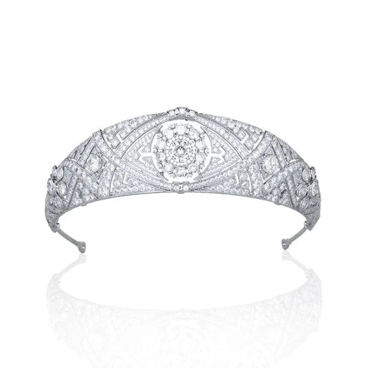 High Quality White Colors Crystal Tiaras Gorgeous Bride Princess Crown